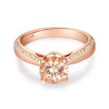 Hot Trending Rose Gold Plated Jewelry Enagement Rings Copper Brass Ring